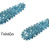 products 1 Star coarse grained Glitter Hair Clip Light Blue imagelarge