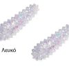 products 1 Star coarse grained Glitter Hair Clip White imagelarge