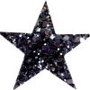 products STARLIGHT coarse grained glitter hair clip Black imagelarge
