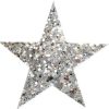 products STARLIGHT coarse grained glitter hair clip Silver imagelarge