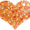 products Star Heart Hair Clip Orange imagelarge