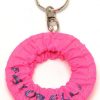 products Mini Fluo Pink Hoop Holder Key Ring imagelarge