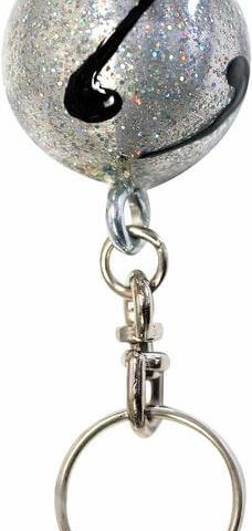 products Mini ball key ring Silver Black imagelarge