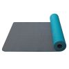 products yoga mat double layer turqoise grey